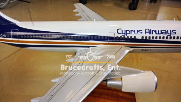 Model of A310-200 Cyprus Airways with detailed craftsmanship.